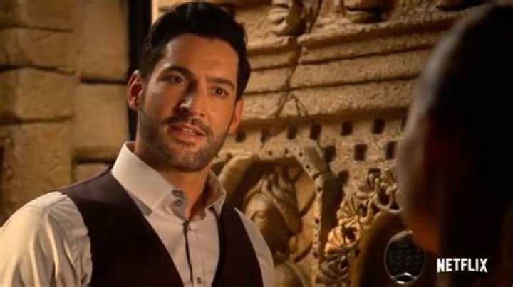 Who is the woman sitting on Lucifer's throne?